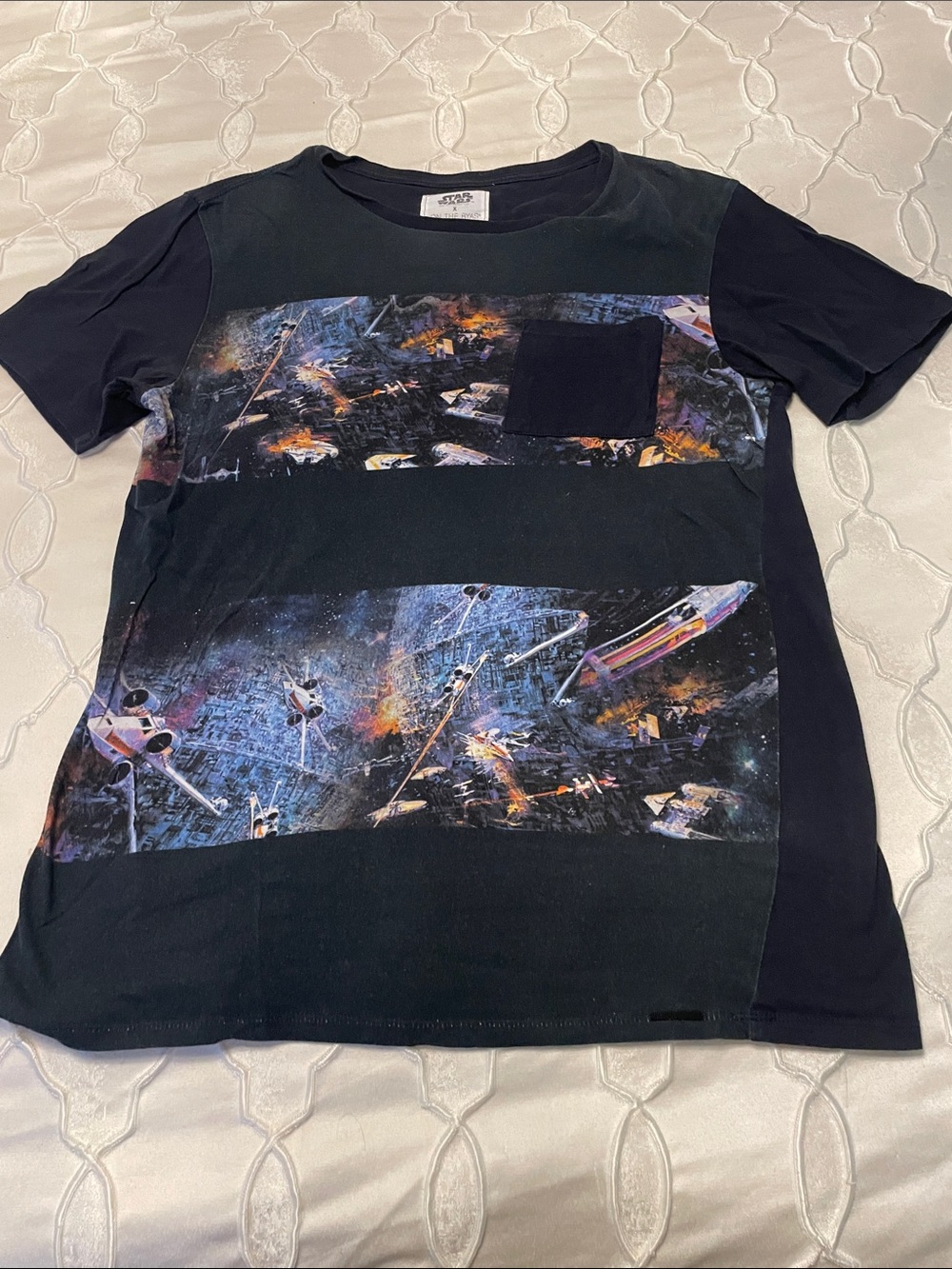 on the byas Black Kids Space Battle Graphic Tee